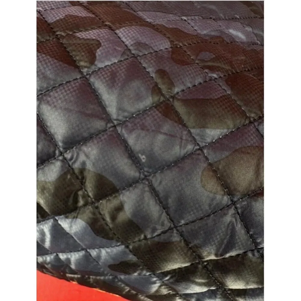 MZ Wallace Metro Blue Camo Travel Quilted Tote Bag With Matching Pouch Excellent - Picture 10 of 16